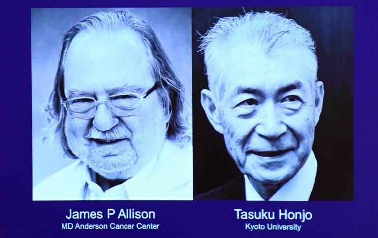 Nobel Prize 2018 for Medicine to Cancer researchers of US and Japan