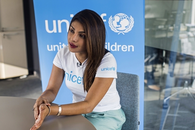 Priyanka Chopra welcomes Unicef chief in India