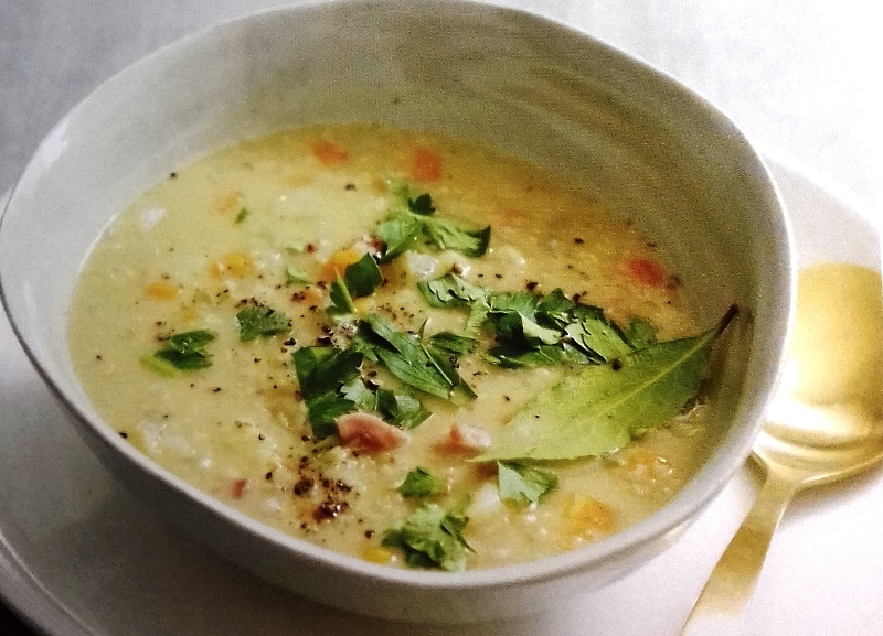 Lentil and bacon soup