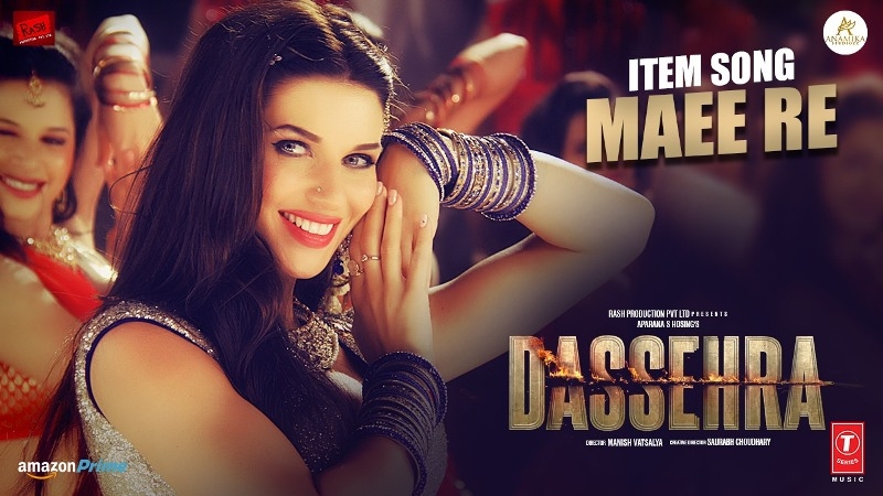 Watch Bahubali Fame Scarlett Wilson in the raunchy song of the Year "Maee Re" in Dassehra   