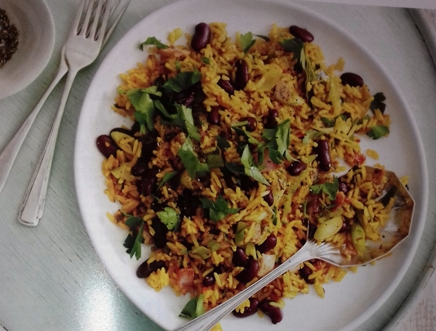 Caribbean rice and peas