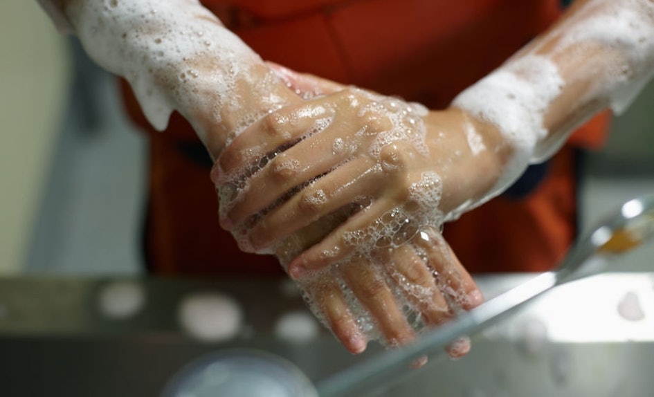 Just washing hands not enough