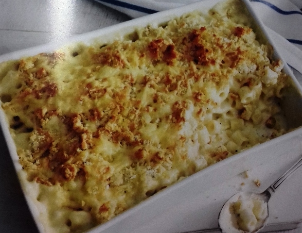 Three-cheese macaroni
