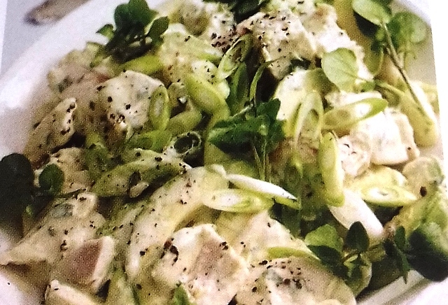 Tarragon chicken with avocado