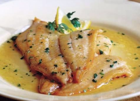 Fillets of sole meuniere