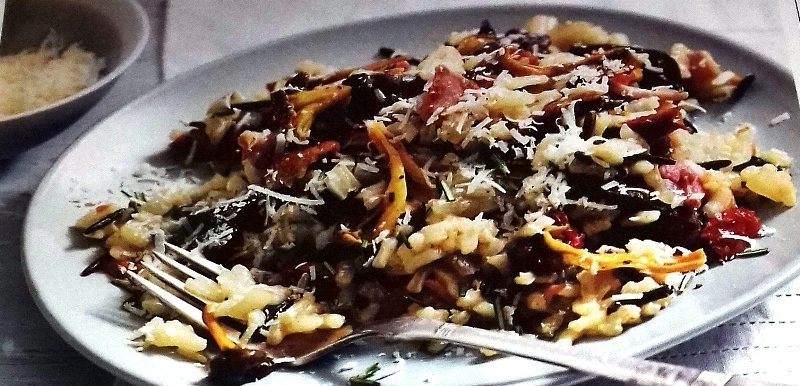 Chicken liver risotto