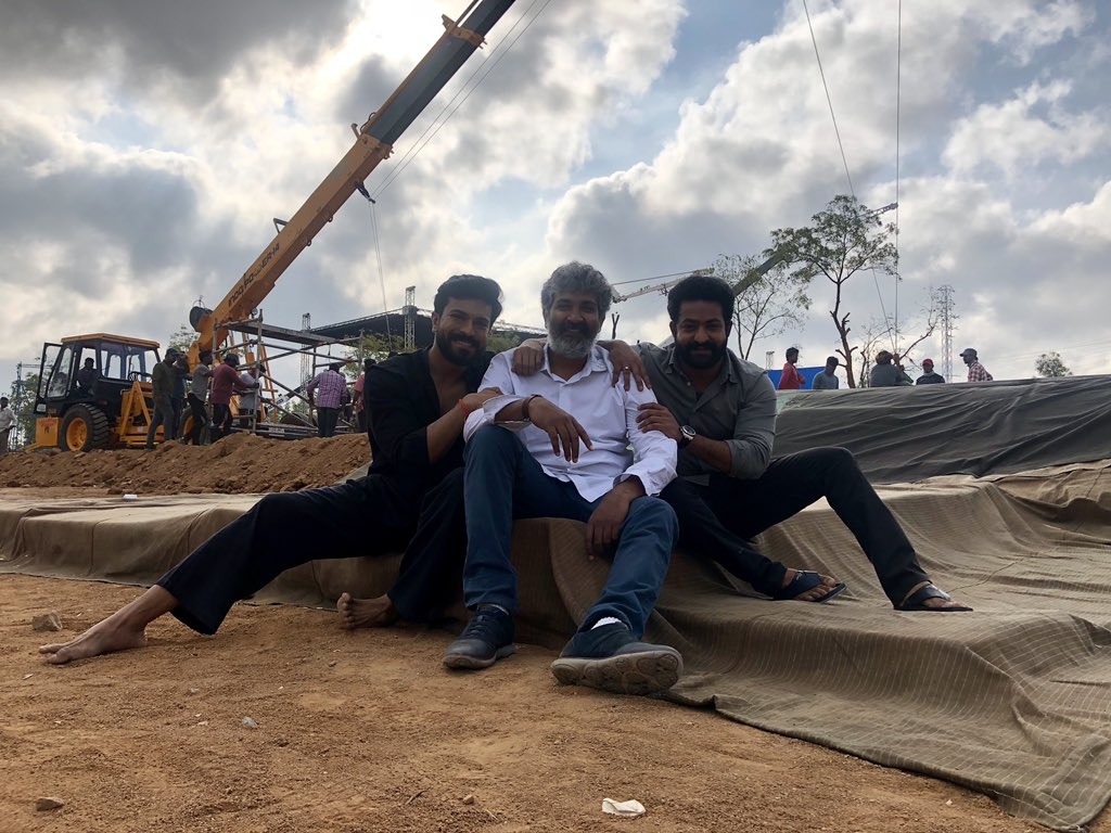 SS Rajamouli starts filming on his 'multistarrer RRR