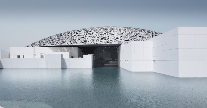  Louvre Abu Dhabi's 'Rain of Light' festival in December 