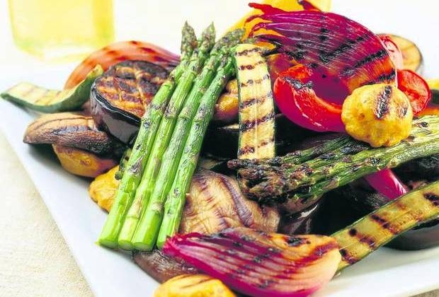 Char grilled vegetable platter