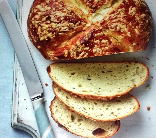 Cheese and herb bread