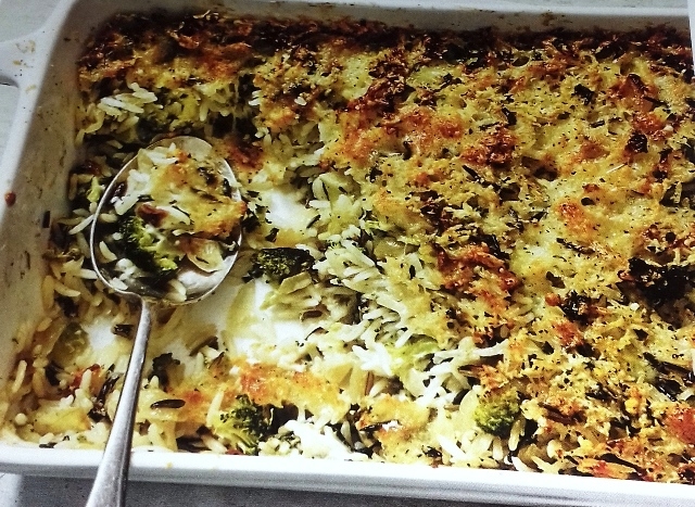 Wild rice gratin