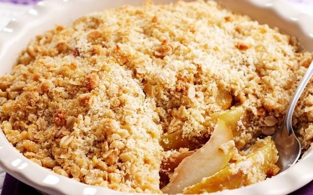 Classic apple crumble
