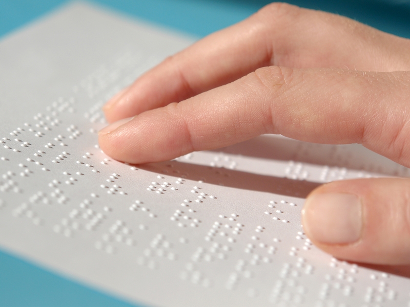 Facilities for the blind poor in India , Jan 4 declared Braille Day