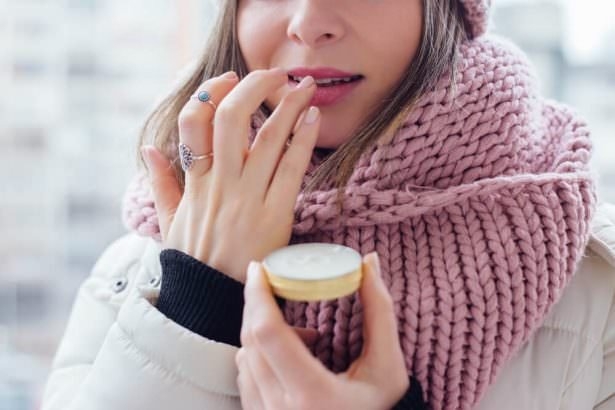 Sebaceous glands in winter 