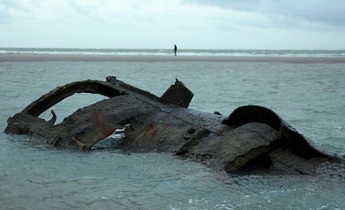  German WW1 submarine wreck emerges off French coast 