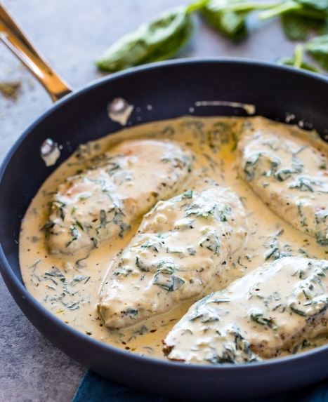 Creamy Spinach Chicken 