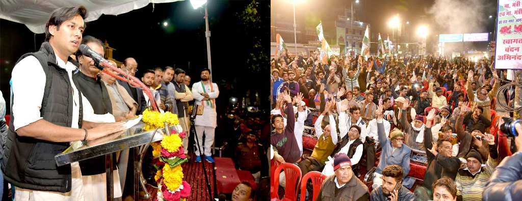 Urban Development and Housing Minister interacts with traders of Sant Hirdaram Nagar