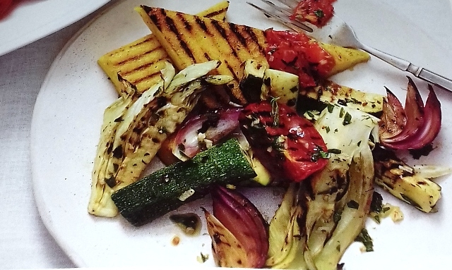 Polenta with grilled vegetables