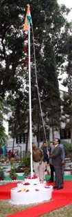Principal Secretary Varnawal hoists flag at CM House