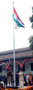 National flag hoisted at Raj Bhavan on Republic Day
