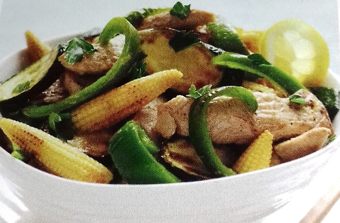 Turkey and lemon stir-fry