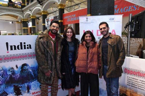 Ranveer Singh and Alia Bhatt visits India Pavilion at Berlinale 2019; release IFFI 2019 Brochure