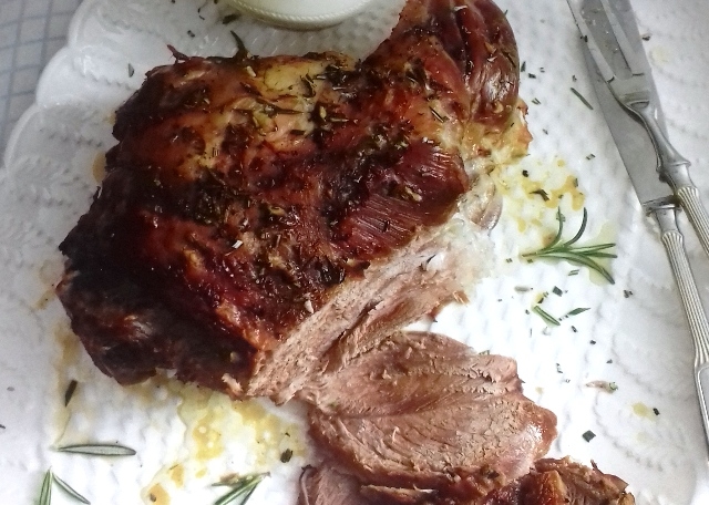 Greek roast lamb