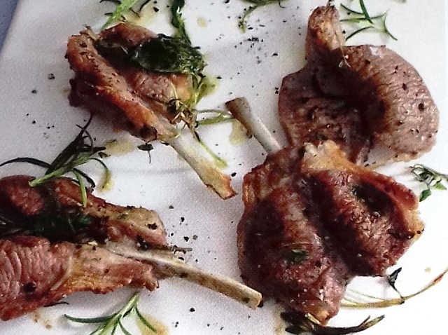 Herbed butterfly chops