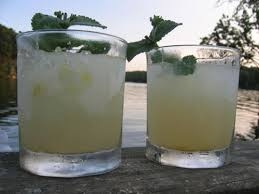 Iced Lemon and Mint Vodka