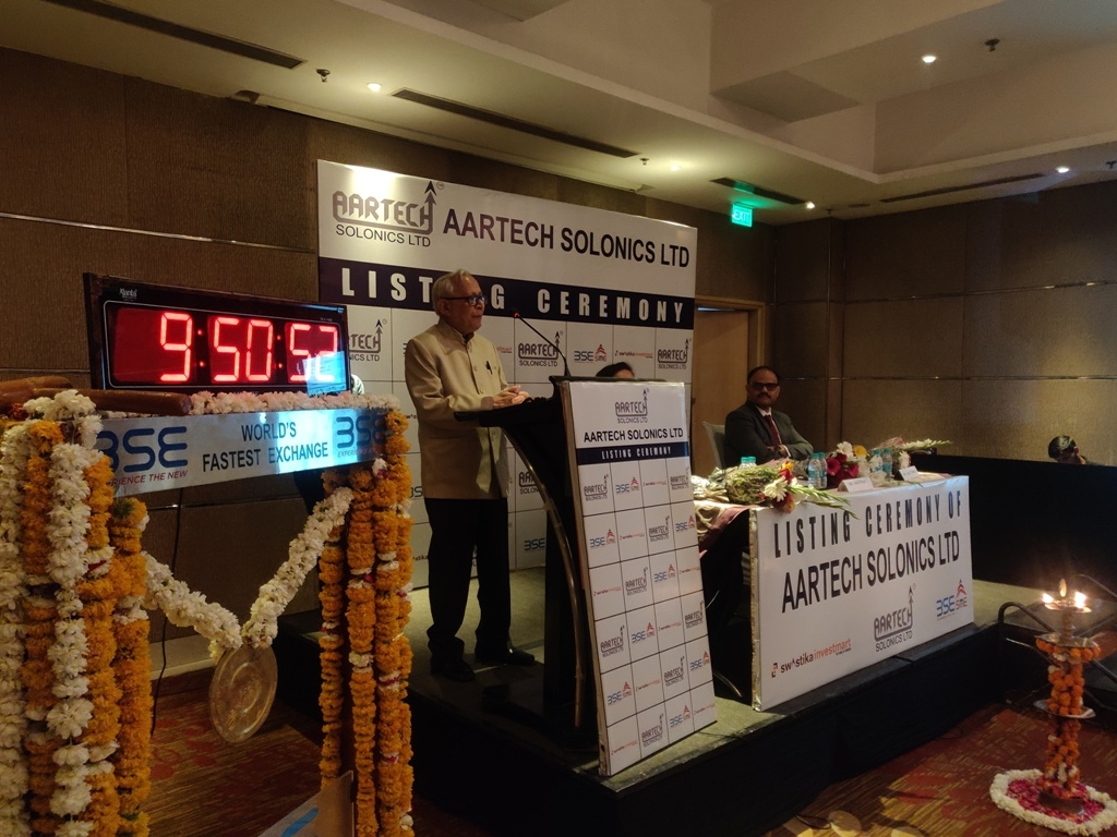 AARTECH’s IPO listing ceremony held at Marriot Bhopal 
