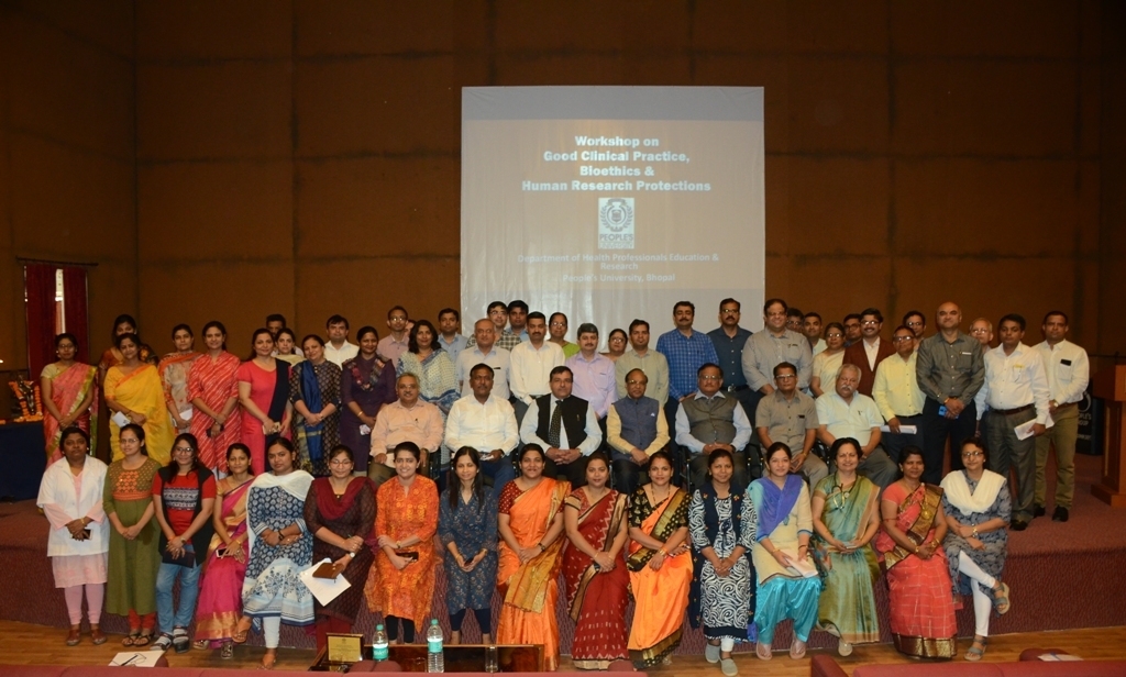 Workshop on Bio-Ethics and Good Clinical practice held at People’s University