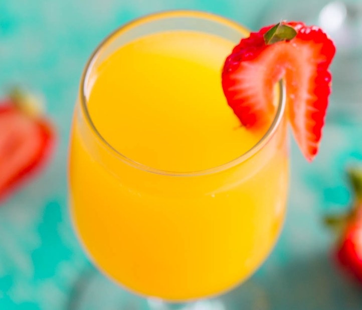 Pineapple Strawberry Mimosa