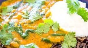 Wild Rice Bowl with Red Lentil-Coconut Curry 