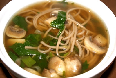 Soba Noodle Soup with Mushrooms