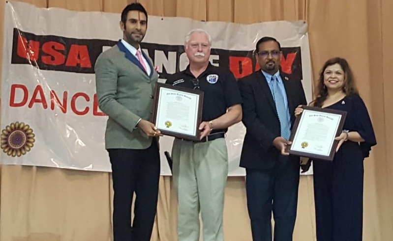 New Jersey State, USA honours Soparrkar for his initiative ‘Dance for a Cause’
