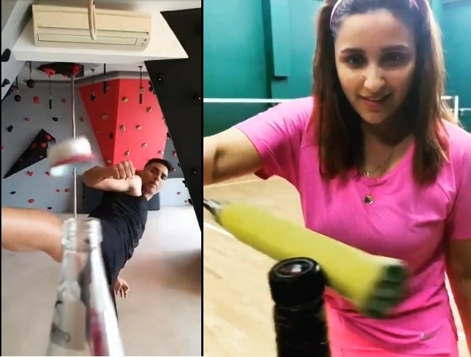 How Bollywood to Hollywood sweep up #Bottle Cap Challange 
