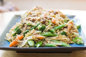 Stir Fried Sesame Vegetables with Rice