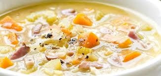 Hearty bacon, lentil and vegetable soup