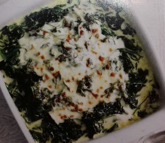 Creamed spinach