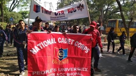 NCC cadets participate in the Swachhta Pakhwara rally and program 