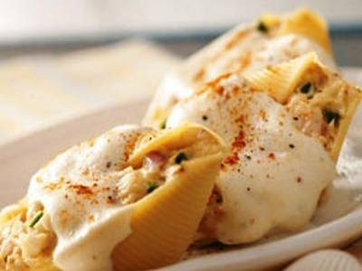 Chicken and Pesto Stuffed Shells
