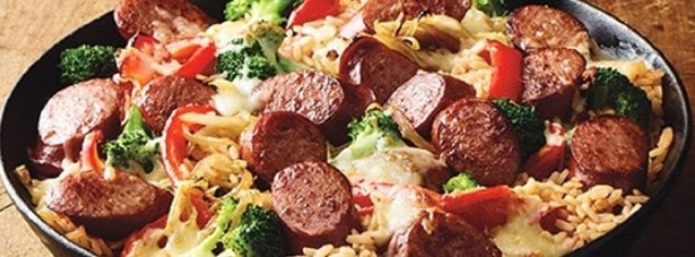 Easy Smoked Sausage Skillet 