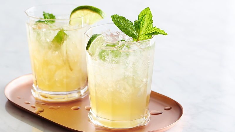 Sparkling Mint-Lime Iced Tea