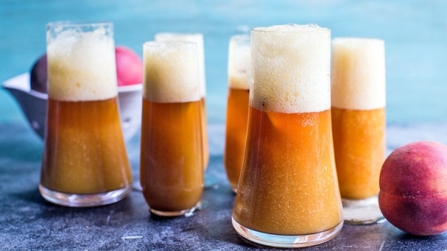 Peach Beer Mimosas
