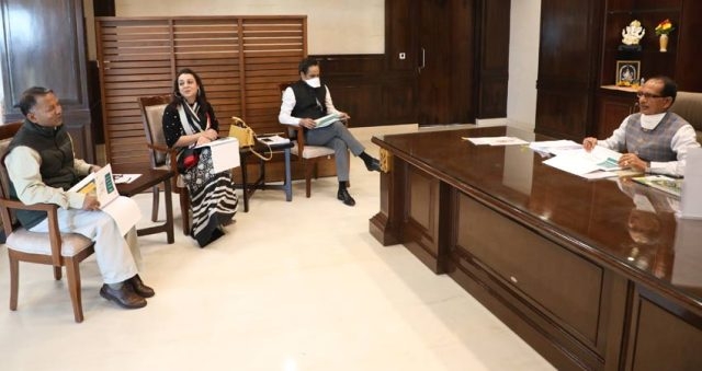 Trident Group officials call on CM Chouhan
