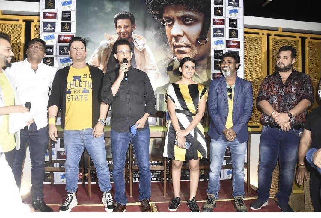 Actress Bidita Bag in Bhopal for  promotion of her movie Fauji calling 
