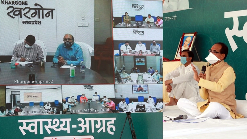 CM Chouhan discusses with prominent people in divisions and districts
