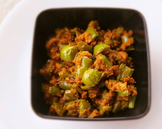 Capsicum Besan Sabji