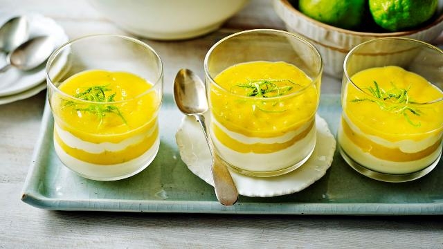 Sugar-free mango and lime mousse