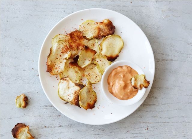 Kohlrabi Chips